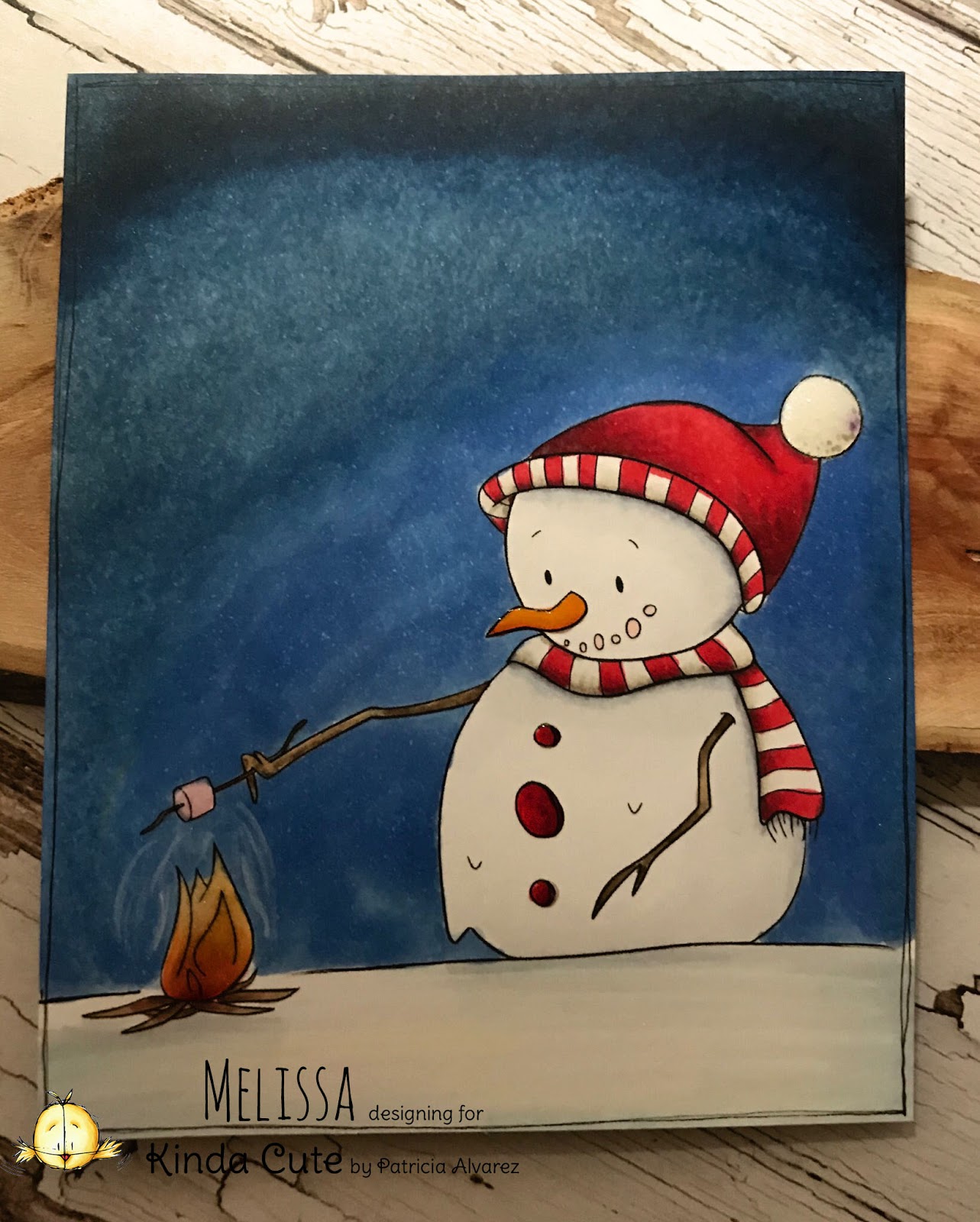 Mel's Art Journey Snowman & Marshmallow