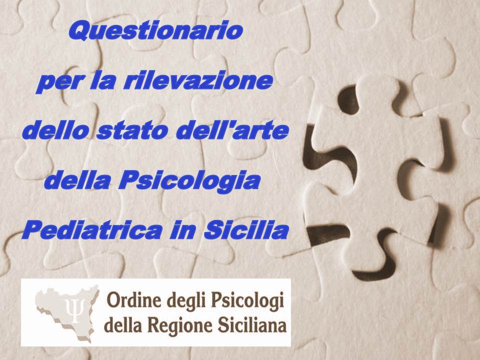 Questionario Psicologia Pediatrica in Sicilia