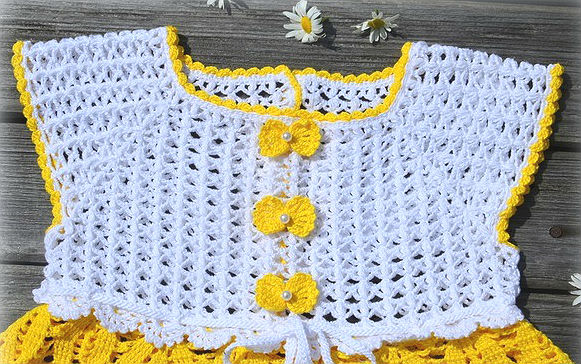 Vestido Crochet On Line para Niñas Paso a Paso