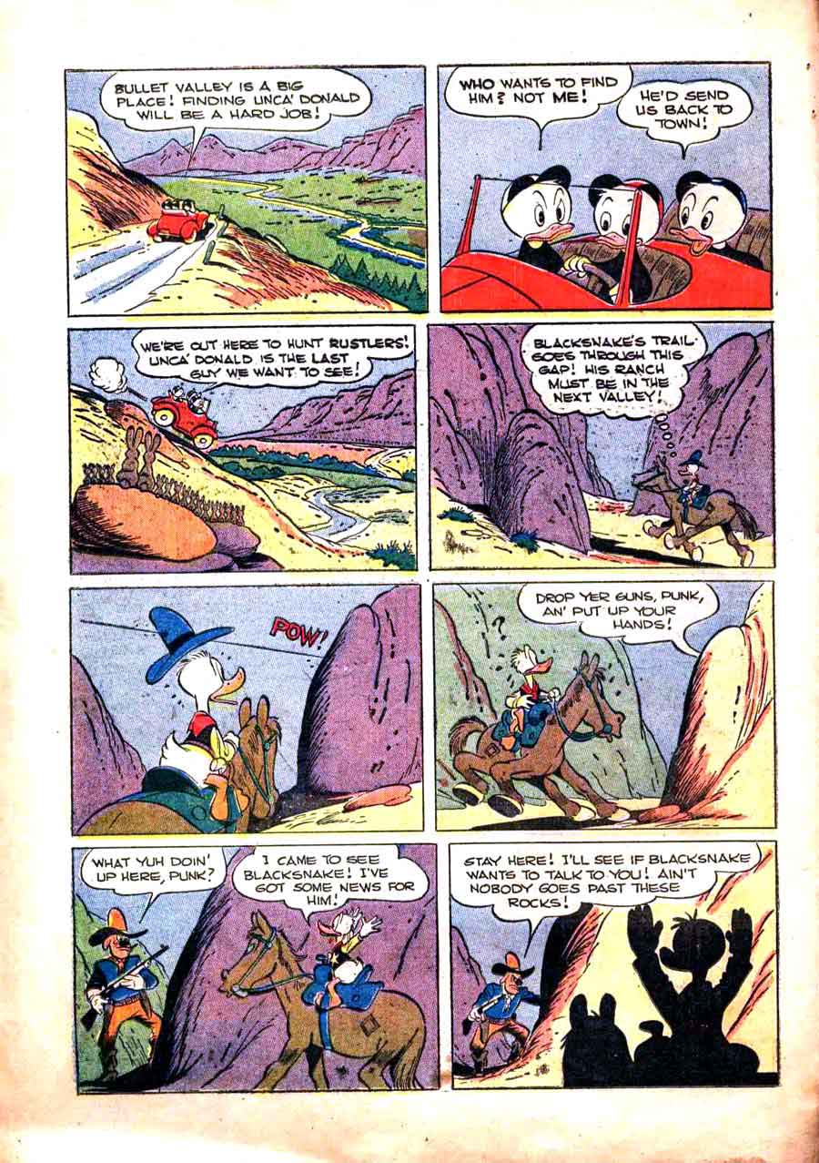 Donald Duck / Four Color Comics v2 #199 - Carl Barks 1940s comic book page art