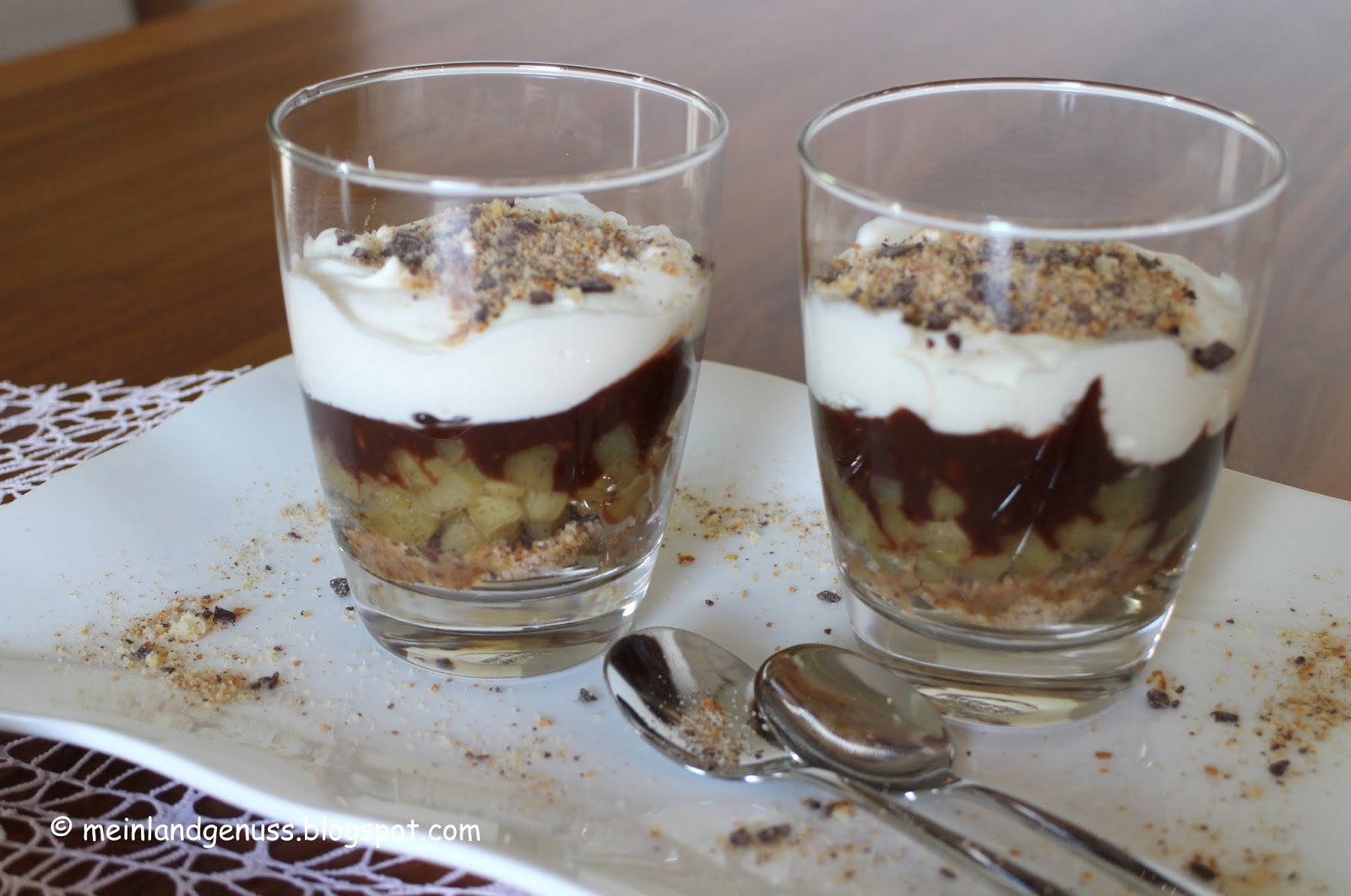 mein Land und Gartengenuss : Karamell-Apfel-Trifle