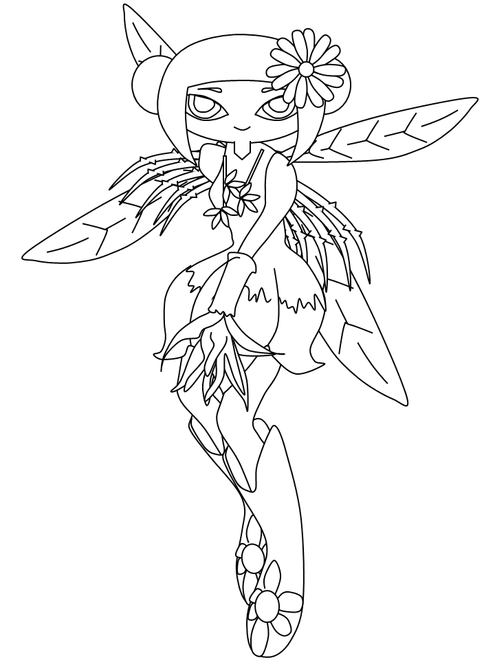 fairies coloring pages book - photo #20