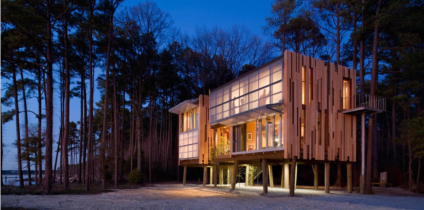 Modular Prefab Elevated Home on Stilts, Maryland Prefab Modular Homes
