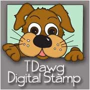 A cute 'Dawg' digital stamp