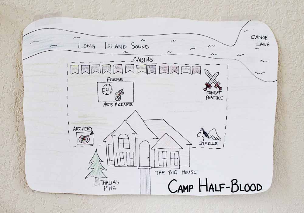 Map of camp-halfblood  Camp half blood, Percy jackson, Half blood