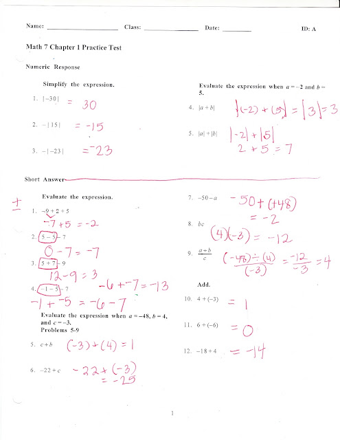Ms. Jean's Classroom Blog: Chapter 1 Practice Test Answers