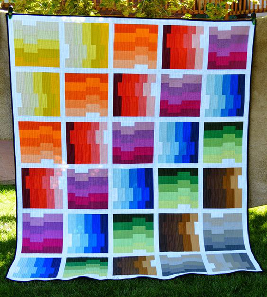 Off Kilter Quilt Designed by Melissa Corry of Happy Quilting Melissa