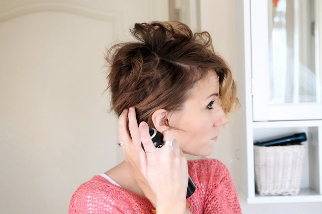 How to Curl a Long Pixie with a flat iron