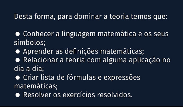 COMO APRENDER MATEMÁTICA EM 5 PASSOS (GARANTIDOS). COMO APRENDER MATEMÁTICA