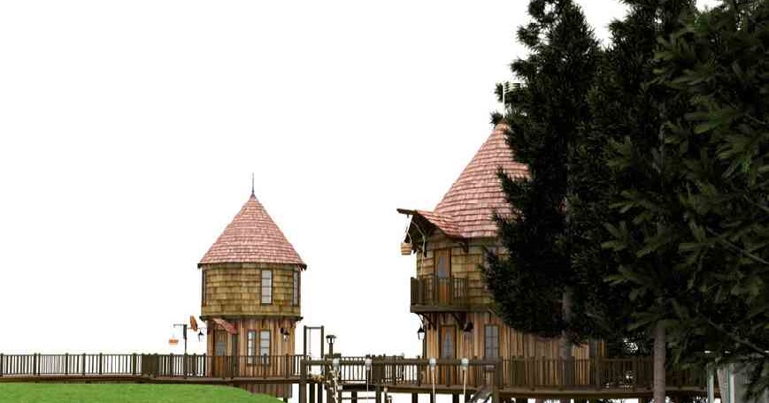 Shedworking: JK Rowling's treehouses