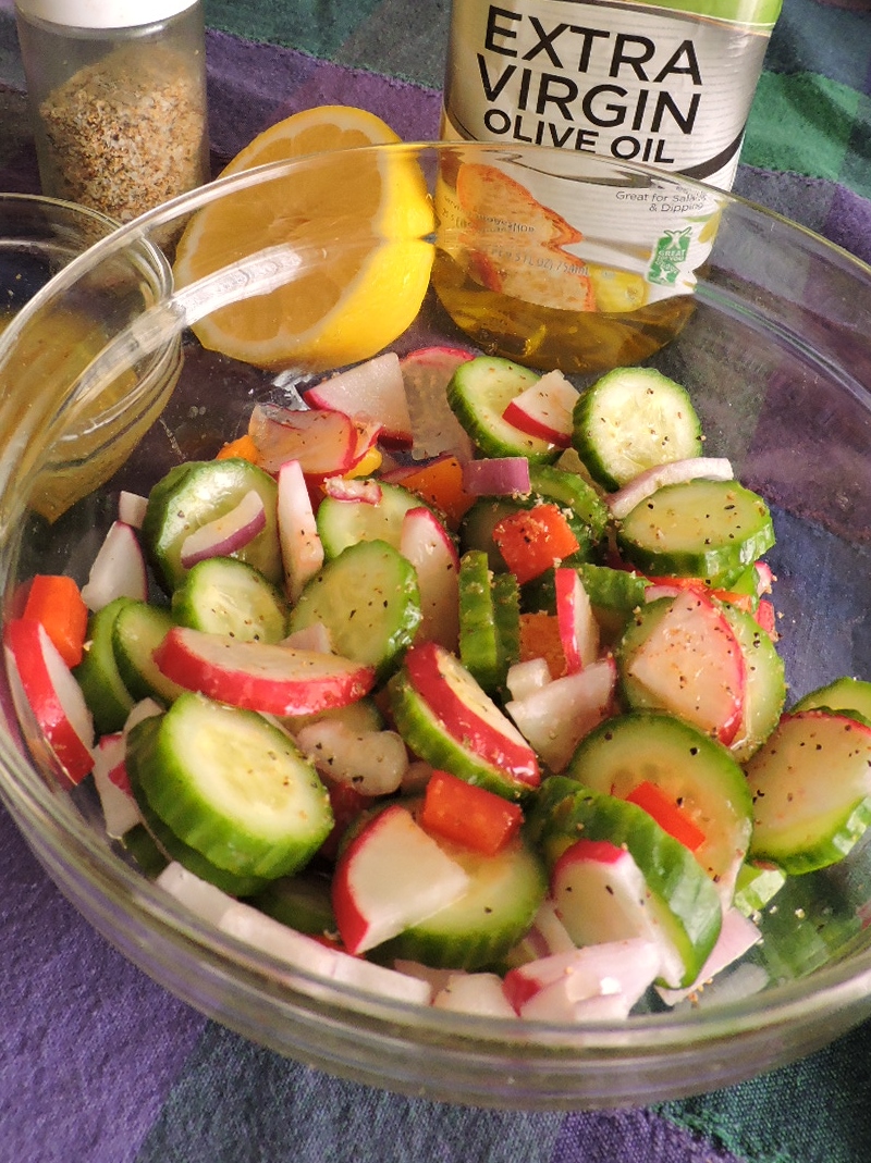 Radish Cucumber Salad