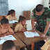 TNI yang peduli terhadap pendidikan di perbatasan.