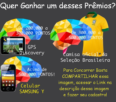 SORTEIO - GPS Discovery, SAMSUNG Y, Camisa Oficial Seleção Brasileira 