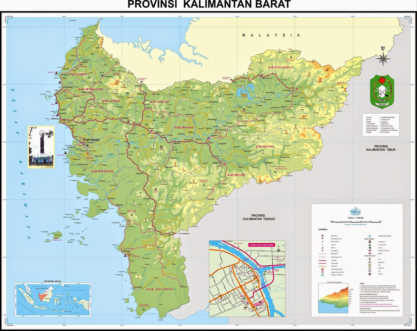 Letak Geografis Kalimantan Barat Dinas Wisata Alam Dan Budaya