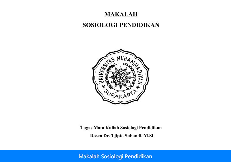 16++ Download Makalah Sosiologi Pendidikan