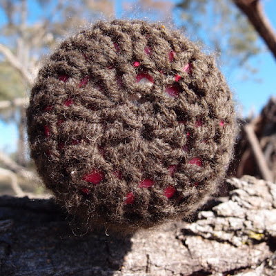 eight acres: front post crochet ear warmer and drink bottle holder