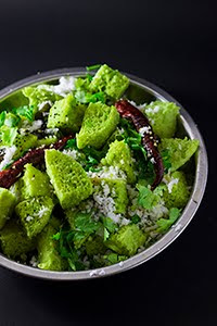 Steamed Gujarati Green peas Snacks