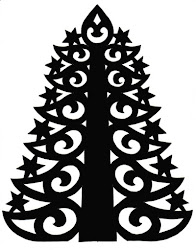 silhouette paper tree trees lacy ashbee mat template