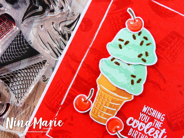 Sunny Studio Stamps: Perfect Popsicles and Two Scoops Guest Spotlight Cards by Nina Marie Trapani