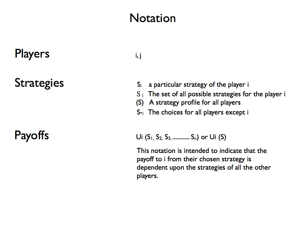 Philosophical Disquisitions Game Theory (Part 2) The Formal Ingredients