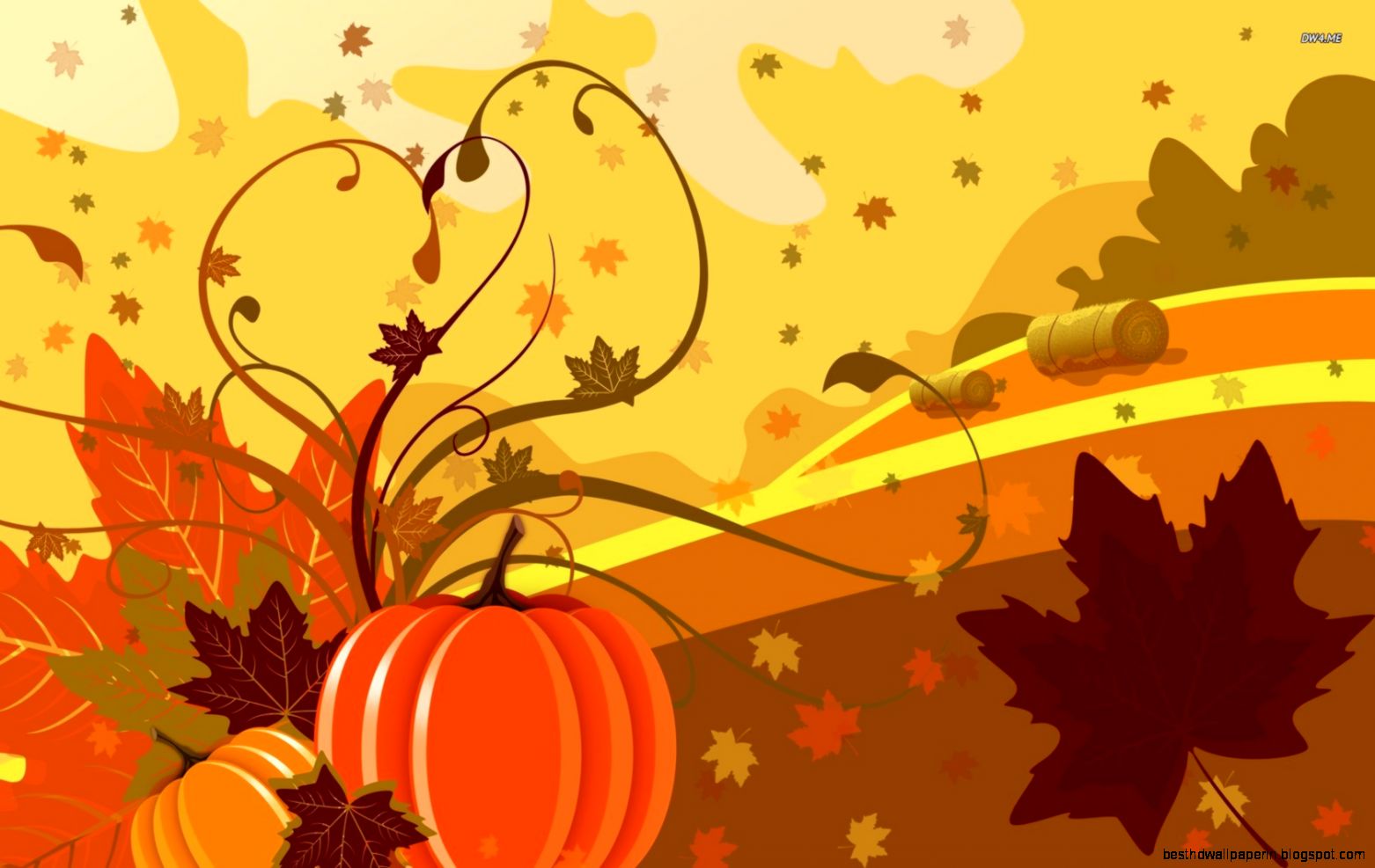 Fall Pumpkin Desktop Wallpaper
