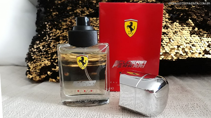 perfume ferrari red original e falso