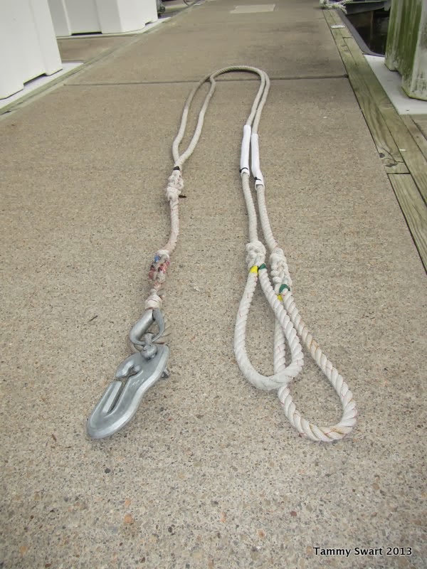 Things we did today... Learning to Splice Anchor Chain Snubber