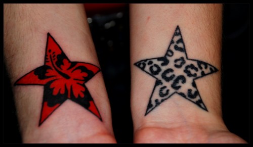 Star tattoos are extremely popular in Hollywood