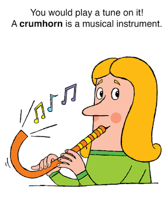 illustration of person playing a crumhorn