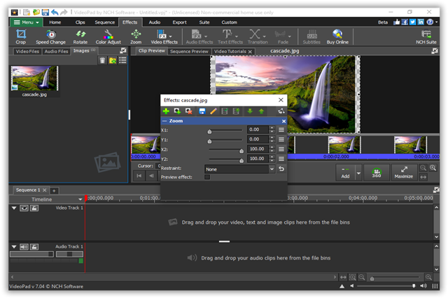 تحميل برنامج تحرير الفيديو والصوت وإنشاء مونتاج فيديو VideoPad Video Editor للويندوز 