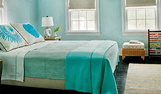 Habitaciones en turquesa y blanco - Ideas para decorar dormitorios