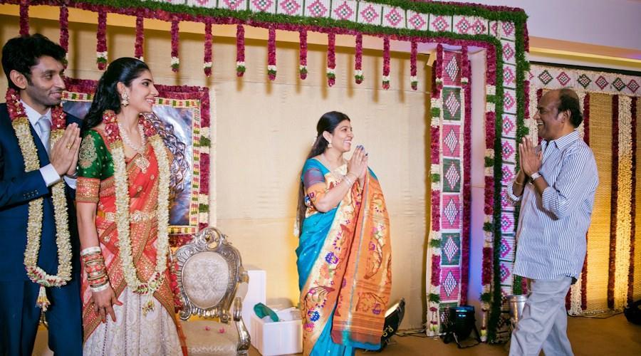 Rajini Celebs At Vasanth Rishitha Wedding Reception Photos - Hot ...