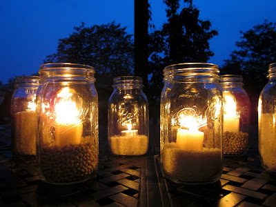 outdoor mason jar lights