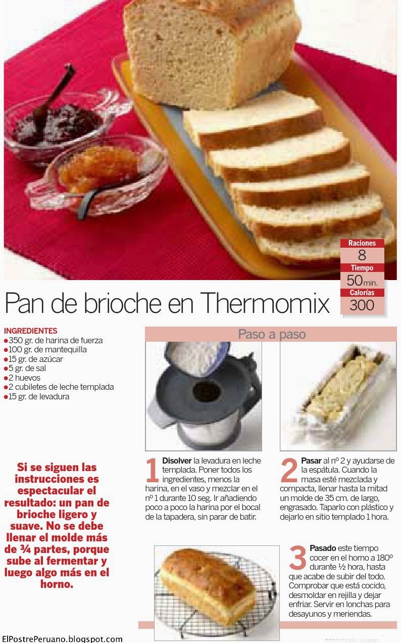 COMO PREPARAR PAN BRIOCHE EN THERMOMIX RECETA SENCILLA POSTRES DEL
