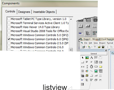 cipika cipiki: membuat tabel-tabel dengan listview visual basic