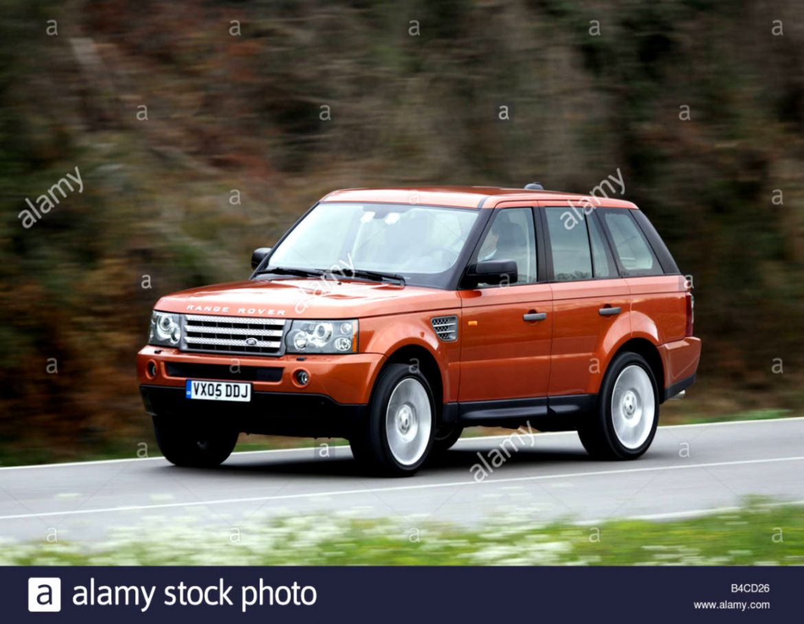 Car Range Rover Sport V8 Supercharged model year 2005 orange Car Range Rover Sport V8 Supercharged model year 2005 orange