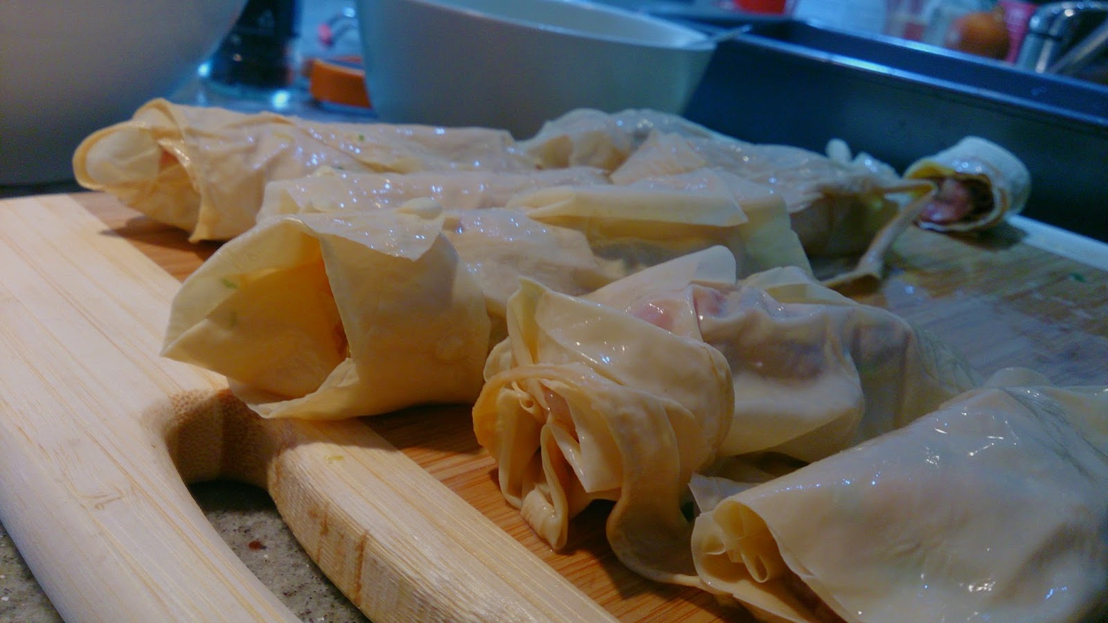 Yi's Cafe & Bistro Steamed bean curd skin roll エビの蒸し湯葉巻き かまきの食事時間5