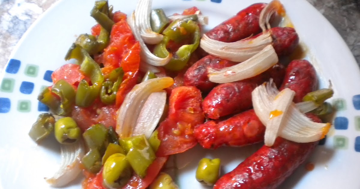 recetas cinti Colaboración Salchichas con verduras