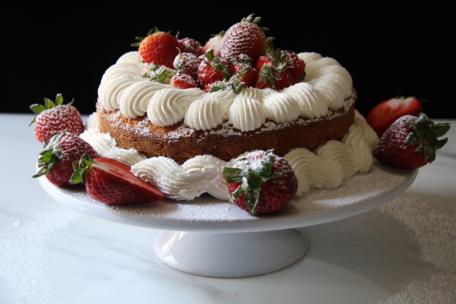 salted sugared spiced™ Strawberry Jam Sponge Cake