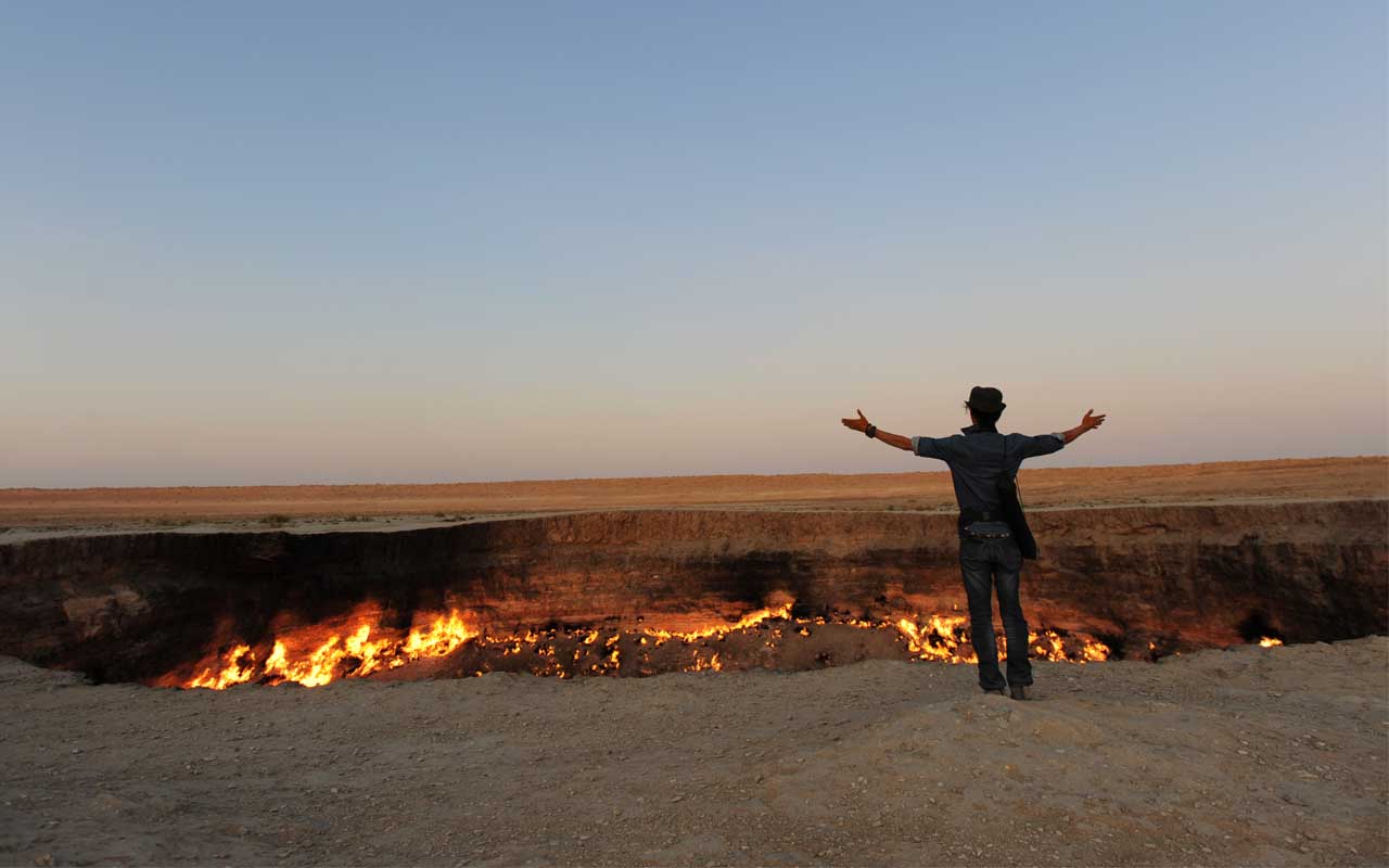 The Door To Hell A Giant Hole In The Desert Which Has Been