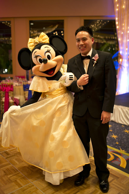 Minnie and Groom - Disneyland Wedding {Sarina Love Photography}