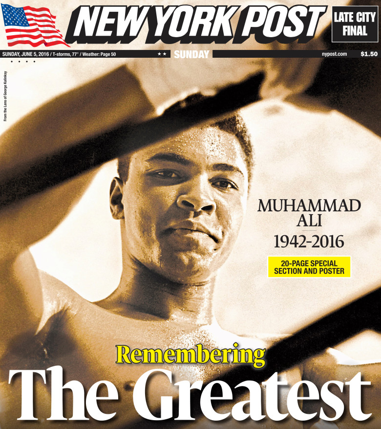 Completeist: Newspaper and Magazine Coverage of Muhammad Ali's Passing