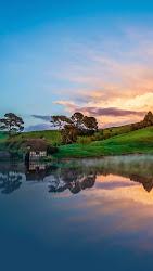 iphone hill sunset lake plus trees hd wallpapers latest