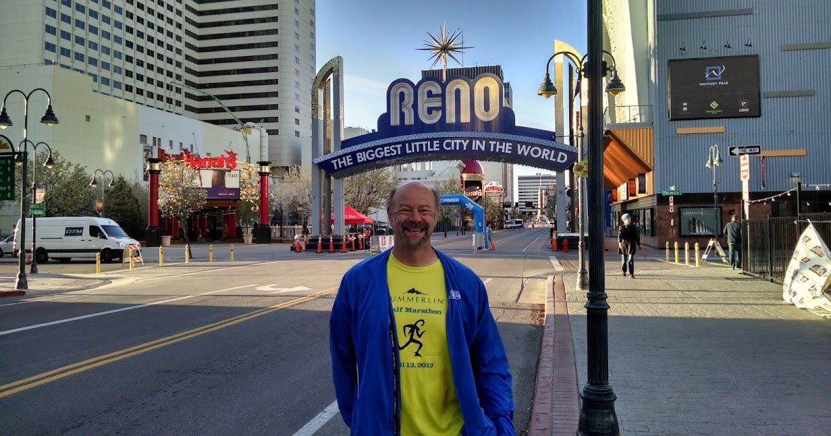 Running on Eddie The Biggest Little Half Marathon Reno Nevada