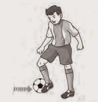 Cara mengontrol bola dengan kaki bagian luar