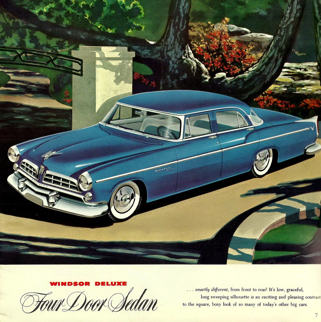 1955 Chrysler Windsor Deluxe - Vintage Cars Ads