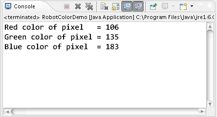 How to get color of a Screen through Robot class in Java ? | Learn Java ...