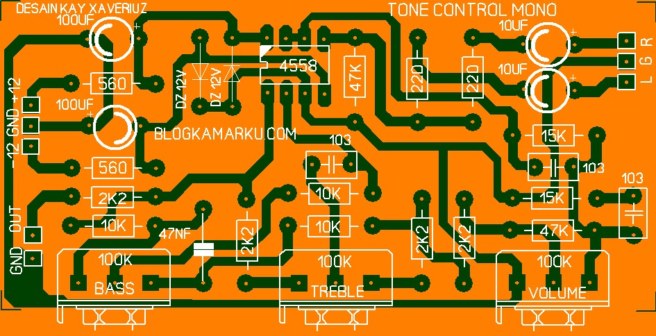 Layout Pcb Tone Control Stereo