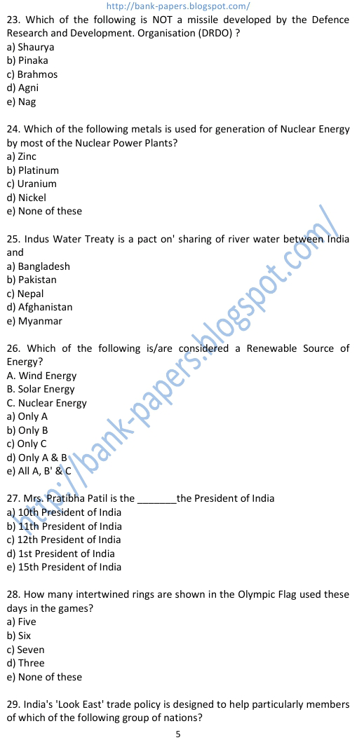 general knowledge questions 2012