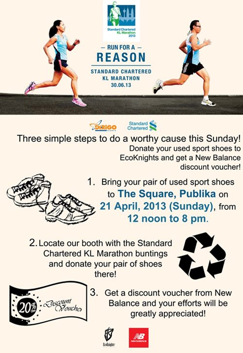 RUNNING WITH PASSION Donate Your Used Running Shoes This Coming Sunday!